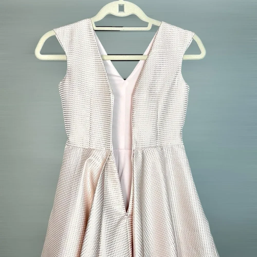 Un Deux Trois Pink Metallic Kids Formal Dress - Picture 8 of 11